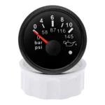 2''52mm Oil Pressure Gauge 0-145psi 0-10Bar Press Meter for Car Boat Waterproof - Image 3