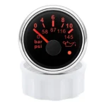 52mm 7 Colors LED Oil Pressure Pauge 0-10bar/0-145PSI for Boat Car Truck ATV SUV - Image 2