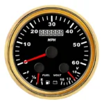 85mm 3 in 1 Multi-functional Gauge Fuel Level Oil Pressure Speedometer Odometer - Image 3