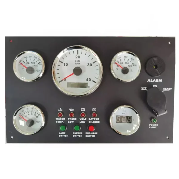Gauge Panel DC12V/24V Engine Instrument Gauge Meter Panel for Marine Boats