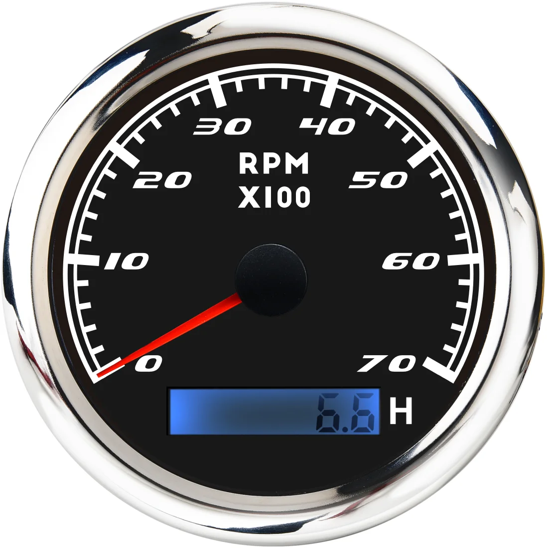 Hd6764907b4034e5497b339c6ebb6503f4.webp Universal Hour Meter Programmable 85mm Tachometer 7000 RPM Gauge for Truck Motorcycle Bus - Image 1