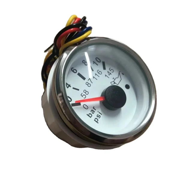 0-10 Bar Car Boat Marine Gauge Oil Fuel Pressure Gauge
