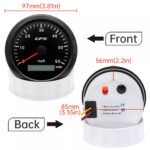 85mm Waterproof GPS Speedometer 0-60MPH Gauge 7 Colors LED for Motorcycles Boat - Image 4