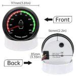 Customizable Logo Black 85mm 0-190 Ohm Marine Rudder Angle Indicator Gauge - Image 5