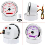 85mm 120 Mph Red Led With GPS Sensor Speedometer Gauge Marine Boat 7 Backlights - Image 5