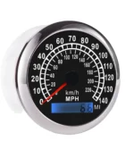 Pointer Speed Meter Race Dash Mustang KMH MPH MI Universal Speedometer for Car Boat