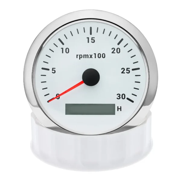 85MM 7 Colors LED Tachometer Gauge 0-3000 RPM Tacho for Car Truck Boat 9-36V