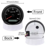 AUTO METER 3000RPM Autogage Tachometer 3.750 in Black Dial/Black Bezel - Image 3
