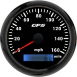 85 mm Needle White LED and LCD Display 120 Kmh Speedometer Gauge - Image 2