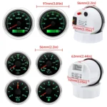 52mm Black Faceplate Red Pointer Vehicle Fuel Level Gauge Volt Gauge 85mm Tachometer MPH C BAR Made in China - Image 4