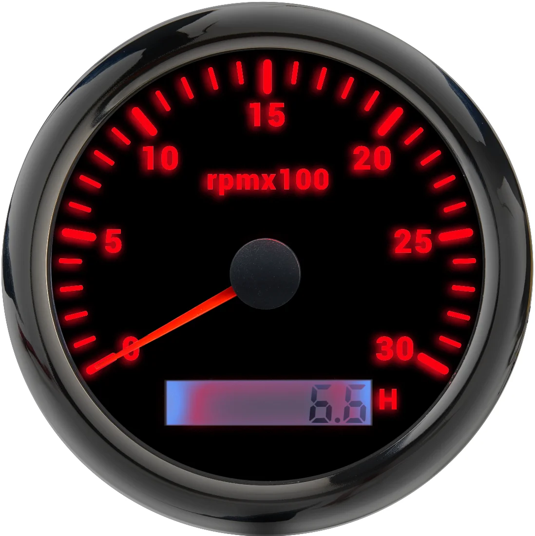 Hda9e92b8f55d4b23b9b7ebc99decffab0.webp Universal Digital Tachometer 12V 24V Gasoline Engine RPM Gauge for Motorcycle Car - Image 1