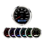 85mm Universal Car Truck Motorcycle Auto Meter GPS Speedometer Speedo Odometer 160mph/h With Backlight 12V 24V