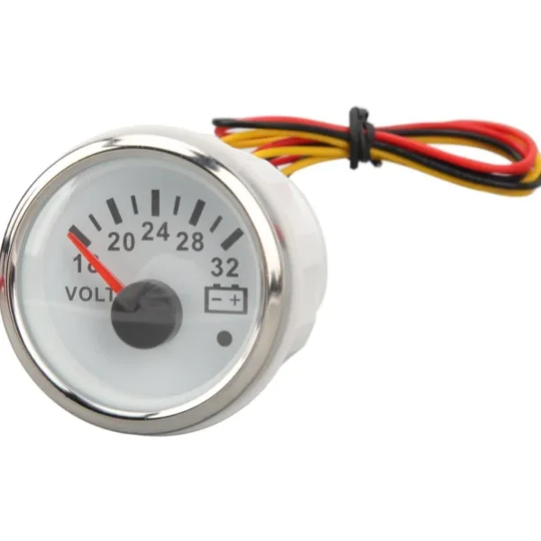 24V Needle Analog Marine Voltmeter for Boat Gauge Cluster