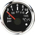 0-10 Bar Car Boat Marine Gauge Oil Fuel Pressure Gauge - Image 6