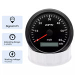 85mm Waterproof GPS Speedometer 0-60MPH Gauge 7 Colors LED for Motorcycles Boat - Image 3