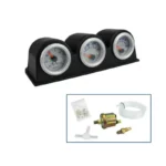 Auto Car Oil Pressure Water Temperature Gauge With Boost Indicator 3 in 1 - Image 4