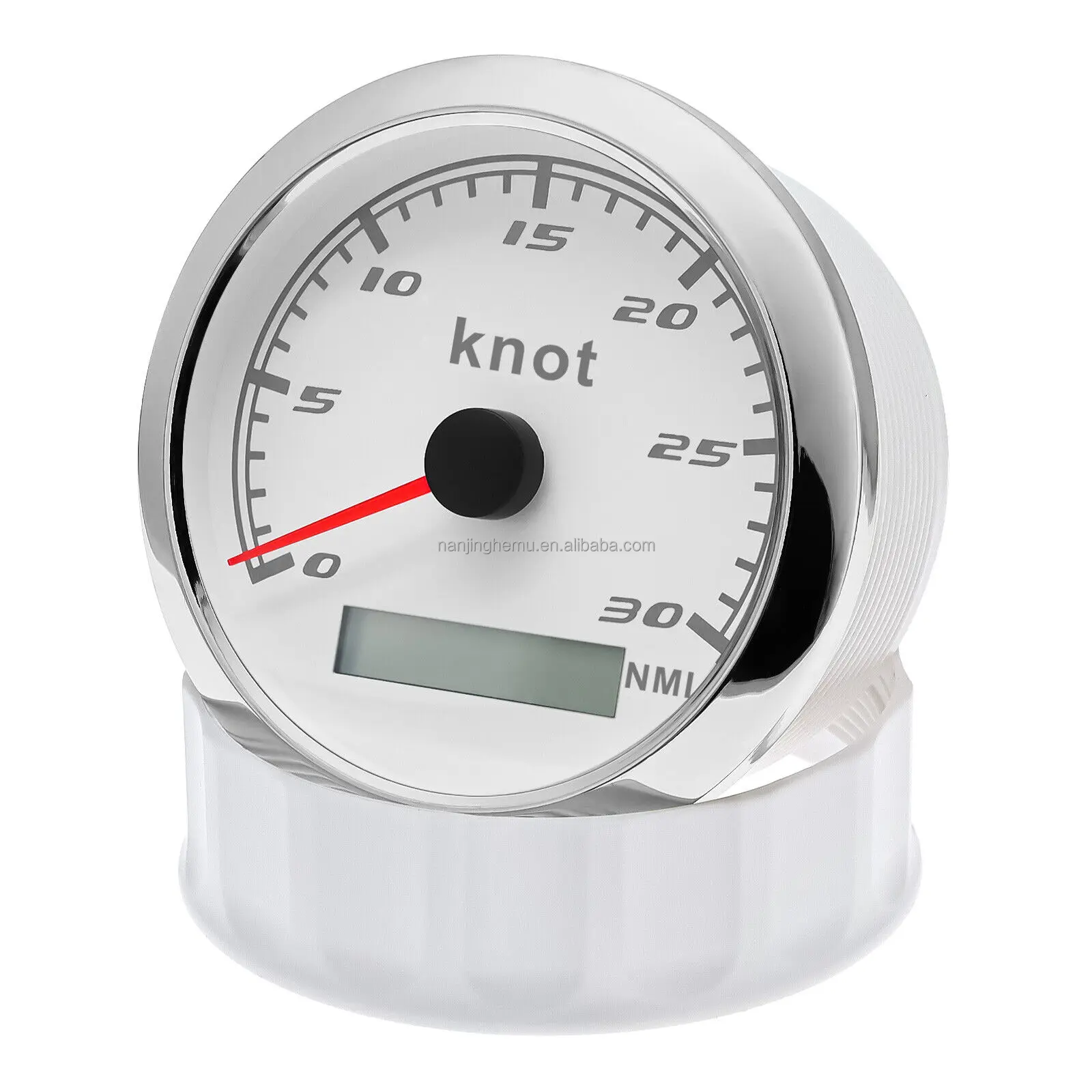 Hdc58ab3996934f39a765d1d3de4b73596.webp Marine GPS Analog Speedometer 15 Knots for Boats Yachts Vessels 85mm(3 3/8) 12V 24V - Image 1