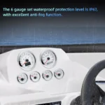 85MM GPS Speedometer 120MPH&Tacho 8000RPM & 52mm Fuel Level Oil Pressure Water Temp Volt Gauge With Sensor - Image 5