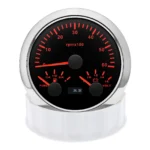 85mm 3In 1 Tachometer 0-6000RPM Fuel Gauge 240-33ohms Voltage 8-16V for Car Boat - Image 6
