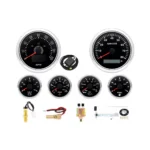 6 Gauge Set With Sensor 85mm Car GPS Speedometer 160MPH&Tachometer 8000RPM Gauge