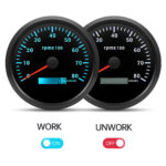 110mm Waterproof GPS Speedometer 0-80MPH 110mm Tachometer 8000RPM Gauge for Boat - Image 4