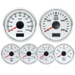 52MM GPS Speedometer 0-200 MPH Tachometer 0-8000RPM for Car Marine Boat Truck