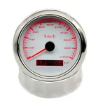 85mm Car Digital Pointer Red LED GPS Speedometer 0-200km/h Speed Gauge Meter for 12V/24V Car Truck Boat Motor