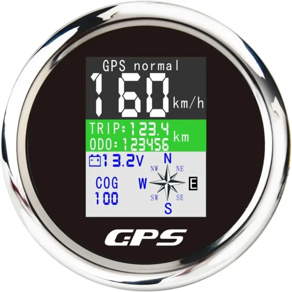Ship Truck Commercial Vehicle Construction Machinery 85mm GPS Digital Speedometer 9-32V