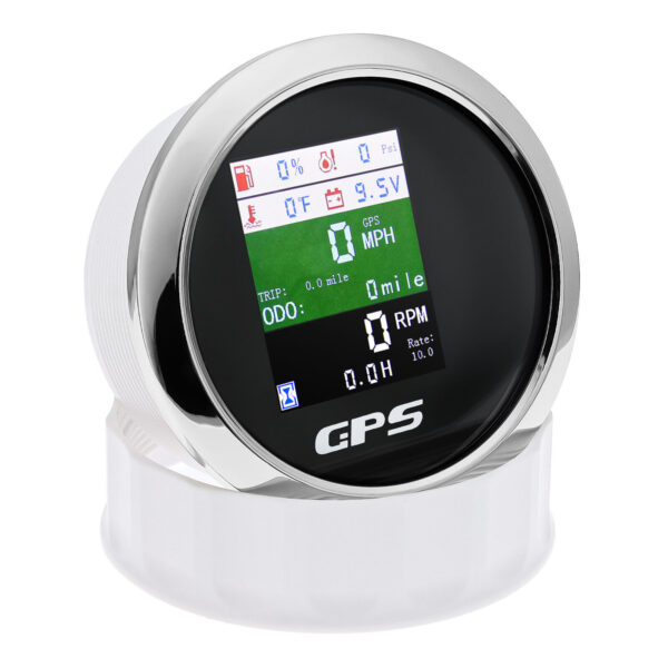 85mm/3.35 Multifunction Gauge Car Yacht GPS Odometer Speedometer Tacho Oil Temp