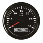 Suitable for 85mm Electric Tachometer with Chronograph Suitable for White LED Black Panel Pointer Tachometer