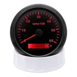 Marine Analog Auto Meter Tachometer Gauge 7000 RPM  Hour Meter Boat RPM - Image 2