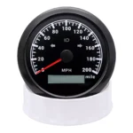 6 Gauge Set 85mm GPS Speedometer 200MPH Tacho&52mm Fuel/Oil/Temp/Volt W/Sensor - Image 2