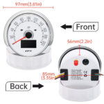85MM White GPS Speedometer 200km/h Gauge for Boat Truck - Image 3