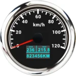85mm Digital Speedometer Reset Seven Color LED Light Universal Odometer Motorcycle Meter - Image 3