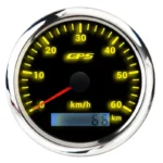 Universal Chrome Lcd Gauge Tachometer Digital Speedometer Motorcycle Meter - Image 2