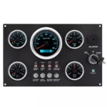 5 Gauge Set with Instrument Panel Tachometer 0-8000RPM for Marine Boat Yacht 12V - Image 2