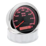 85mm Digital Backlights RPM Gauge REV Counter With Hour Meter Boat Tachometer - Image 5