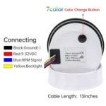 AUTO METER 3000RPM Autogage Tachometer 3.750 in Black Dial/Black Bezel - Image 6