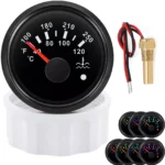 52MM Water Temperature 40-120C/100-250F with 1/8 Sensor for Boat Car Truck ATV