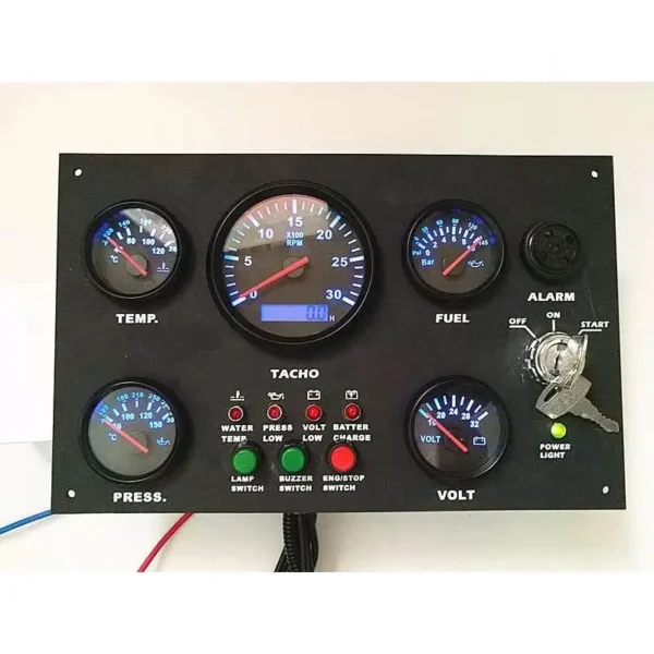 300*190 mm Waterproof Boat Instruments Controller Panel Custom Boat Gauge Panel