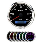 85mm GPS Speedometer Odometer Waterproof Speedometer MPH for Car Boat Motorcycle Fit 9-32V White Light - Image 2