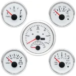 5 Gauge Set 85mm GPS Speedometer with Tacho&52mm Fuel Temp Oil Volt with Sensor - Image 2