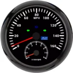 110mm Boat Black GPS Speedometer 160MPH Tachometer 8000RPM 52mm Fuel Level Oil Pressure Water Temp Volt Gauge - Image 2