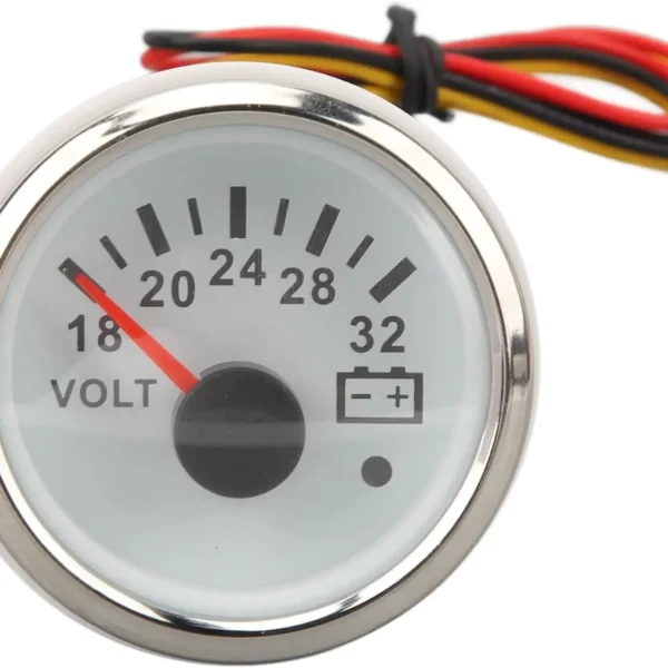 24V Marine Boat Dashboard Gauge Set Voltmeter Analog