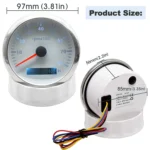 Hot Selling 2 In1 GPS Speedometer REV Counter 200km Tachometer 8000RPM - Image 6