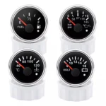 6 Gauge Set 85mm GPS Speedometer 160MPH Tacho 8000RPM & 52mm Fuel Level Oil Pressure Water Temp Voltage Meter With Sensor - Image 2