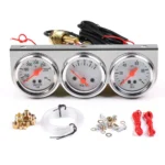 52mm 3 in 1 Triple Gauge Kit Auto Meter POD Car Water Temp Oil Pressure Volt Gauge - Image 5