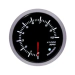 60mm 8000 RPM Oil Pressure Water Temperature Gauge Indicator 3 in 1 RED LED Tachometer - Image 2