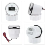 Easy Setup Digital Red LED Display Marine Water Tank Level Meter Truck Gauge - Image 5