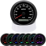 85mm Black Digital GPS Speedometer 0-200MPH Gauge Odometer for Car Boat Truck US